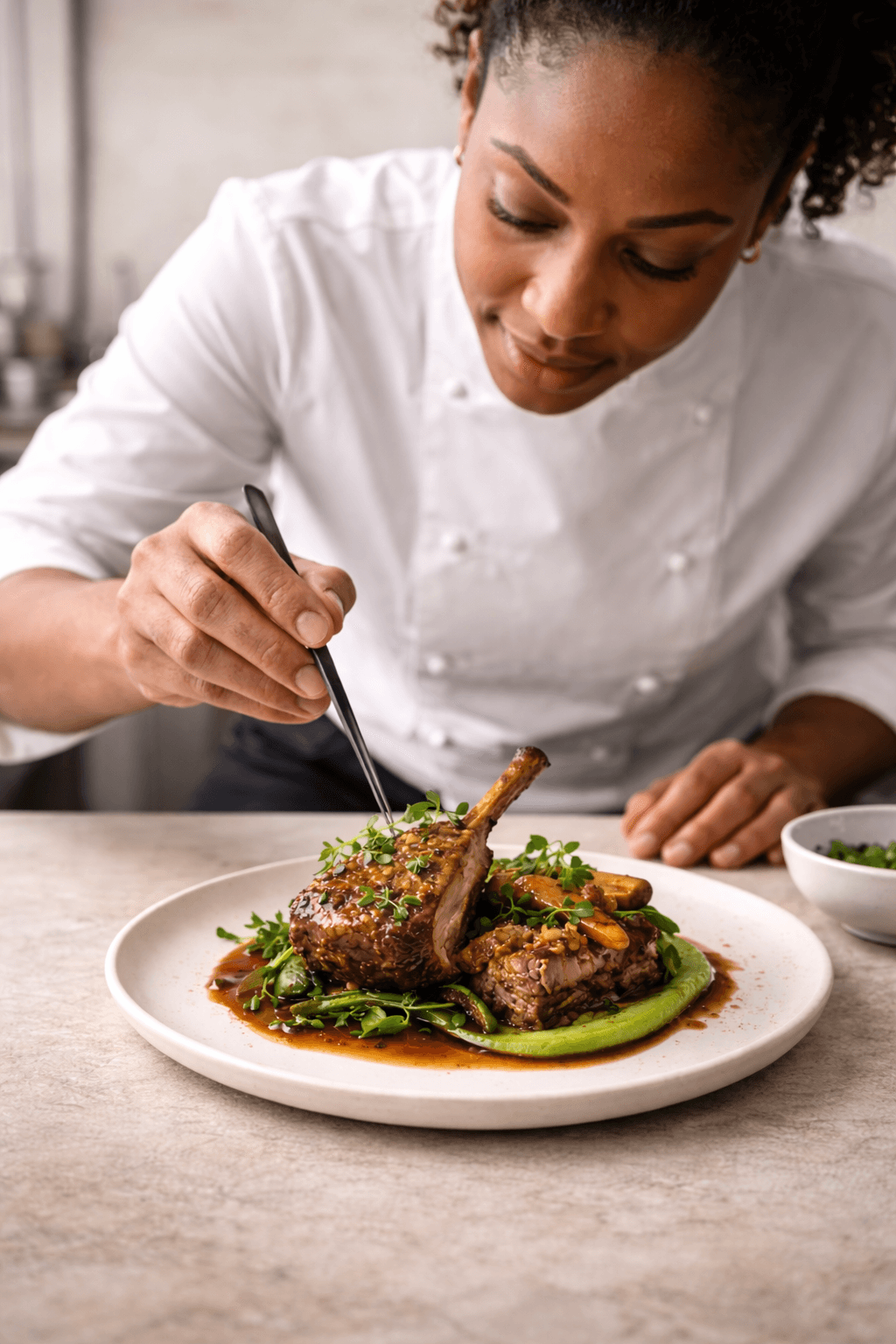 Styled plated dish from the recipe collection